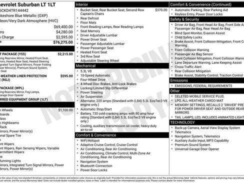 New 2026 Chevrolet Suburban LT w/ Comfort Package image 10