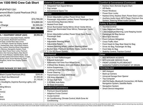New 2026 RAM 1500 RHO w/ RHO Level 1 Equipment Group AWD/4WD image 45