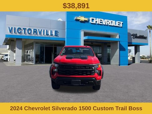 Certified 2024 Chevrolet Silverado 1500 Custom Trail Boss w/ Dark Appearance Package AWD/4WD image 2