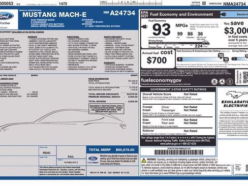 Used 2022 Ford Mustang Mach-E Premium AWD/4WD image 9