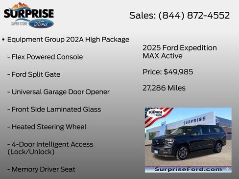 Certified 2025 Ford Expedition Max Active RWD image 12