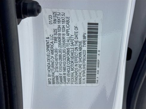 Certified 2023 Honda Odyssey EX-L image 45