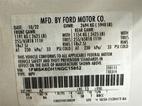 Used 2022 Ford Explorer XLT image 33