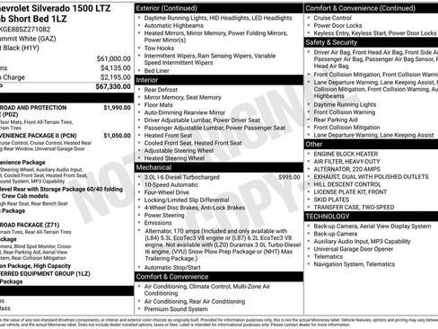 Certified 2025 Chevrolet Silverado 1500 LTZ AWD/4WD image 11