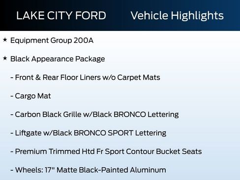 New 2025 Ford Bronco Sport Big Bend w/ Convenience Package image 6