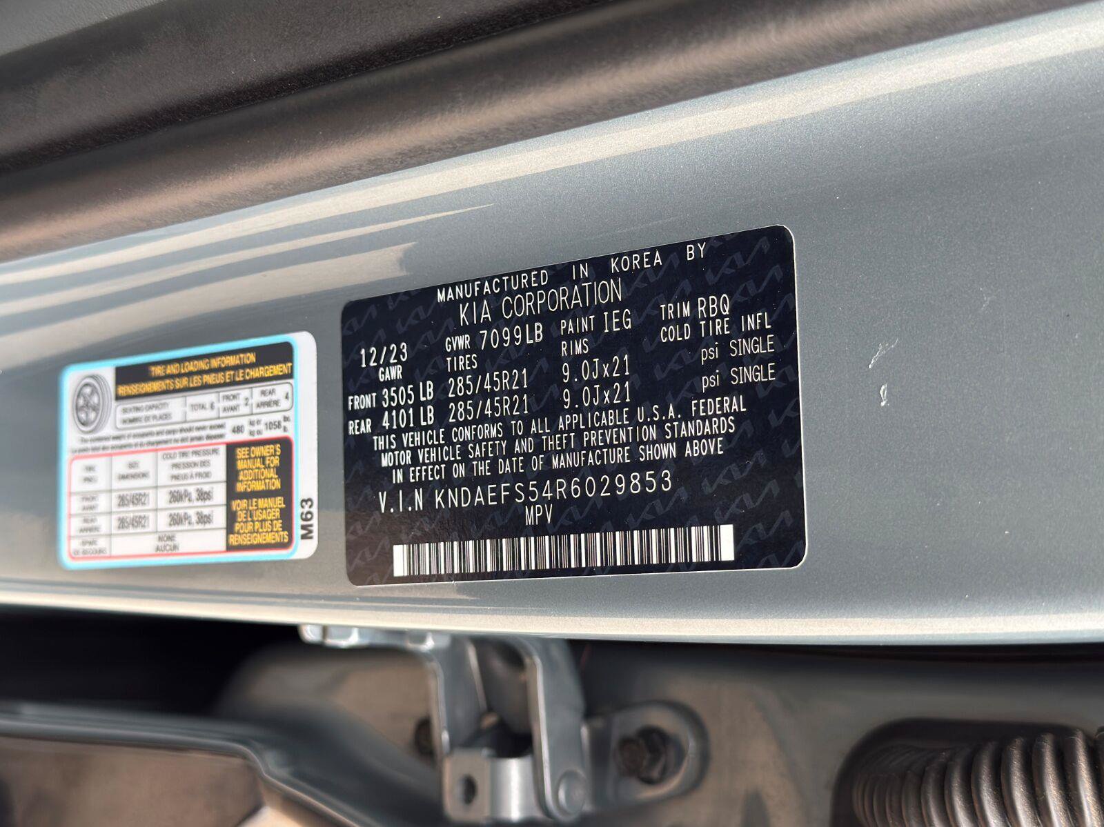 Used 2024 Kia EV9 GT-Line AWD/4WD image 49
