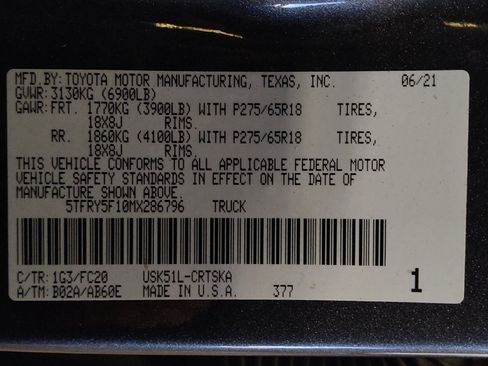 Used 2021 Toyota Tundra SR5 RWD image 33