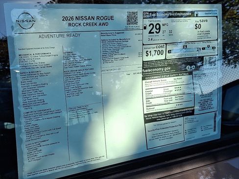 New 2026 Nissan Rogue SV w/ Rock Creek Premium Package image 8