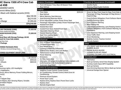 Used 2024 GMC Sierra 1500 AT4 w/ Technology Package AWD/4WD image 9