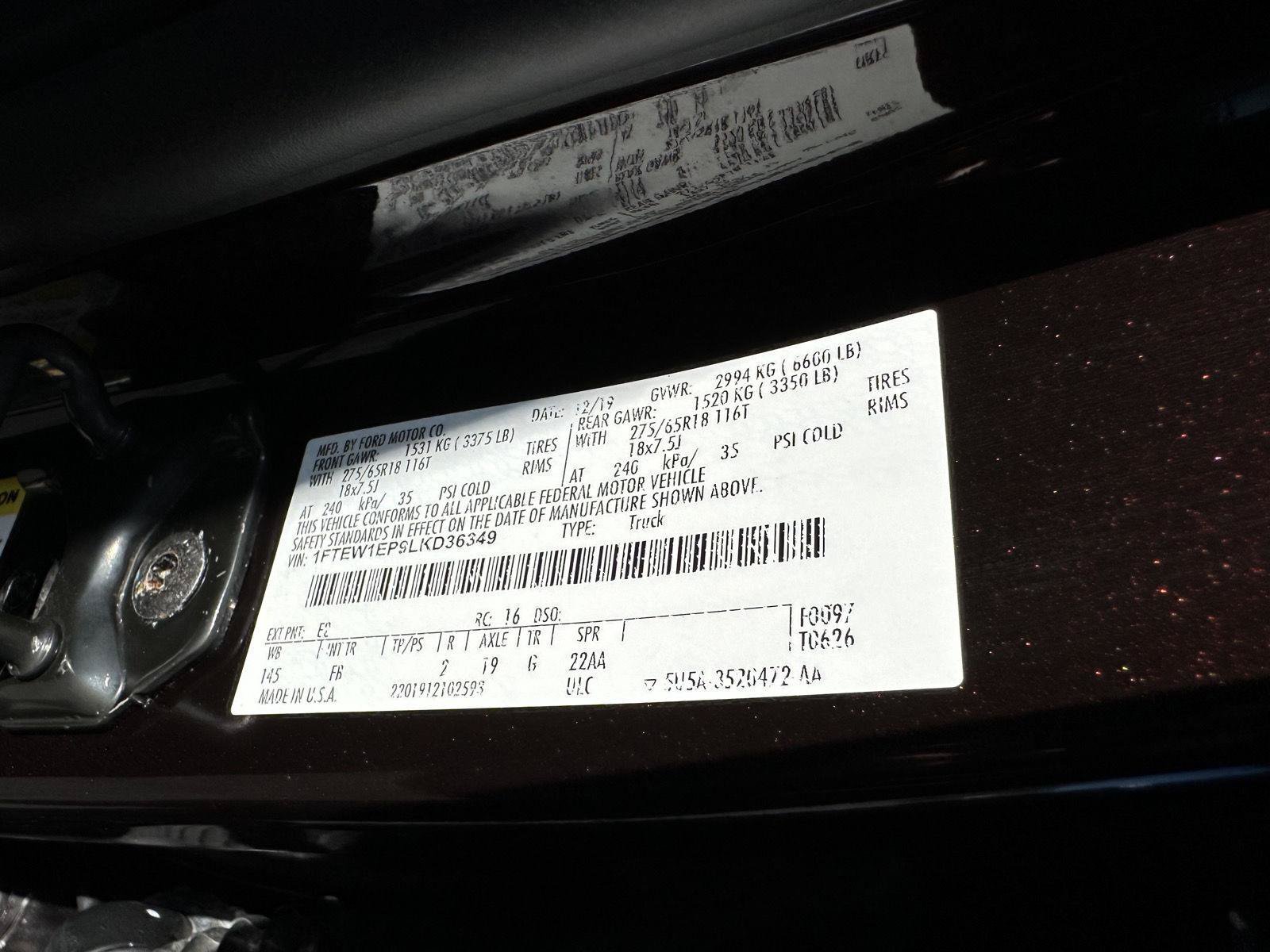Used 2020 Ford F150 XLT w/ Equipment Group 302A Luxury AWD/4WD image 16
