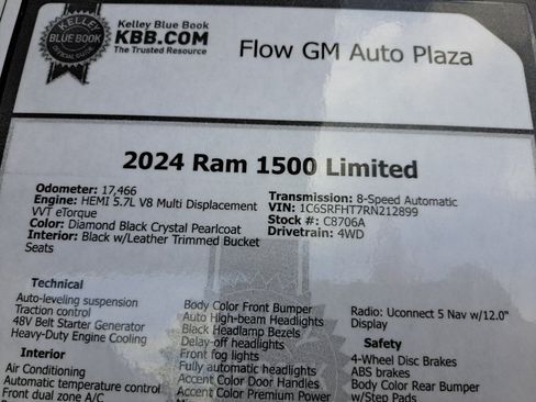Used 2024 RAM 1500 Limited AWD/4WD image 39