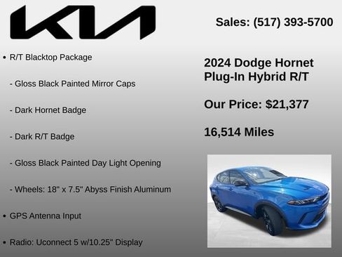 Used 2024 Dodge Hornet R/T w/ Tech Pack w/o Parking AWD/4WD image 10