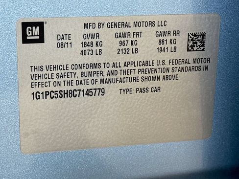 Used 2012 Chevrolet Cruze LS w/ Connectivity Package FWD image 34