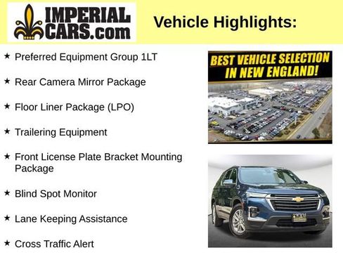 Certified 2023 Chevrolet Traverse LT w/ Rear Camera Mirror Package AWD/4WD image 3