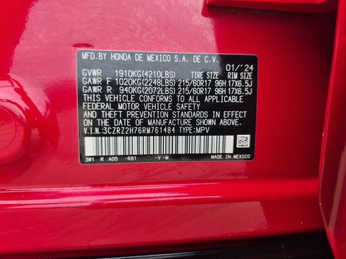 Used 2024 Honda HR-V EX-L image 34