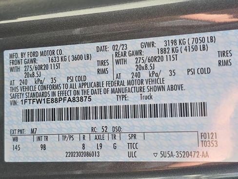 Used 2023 Ford F150 Platinum w/ Equipment Group 701A High image 36