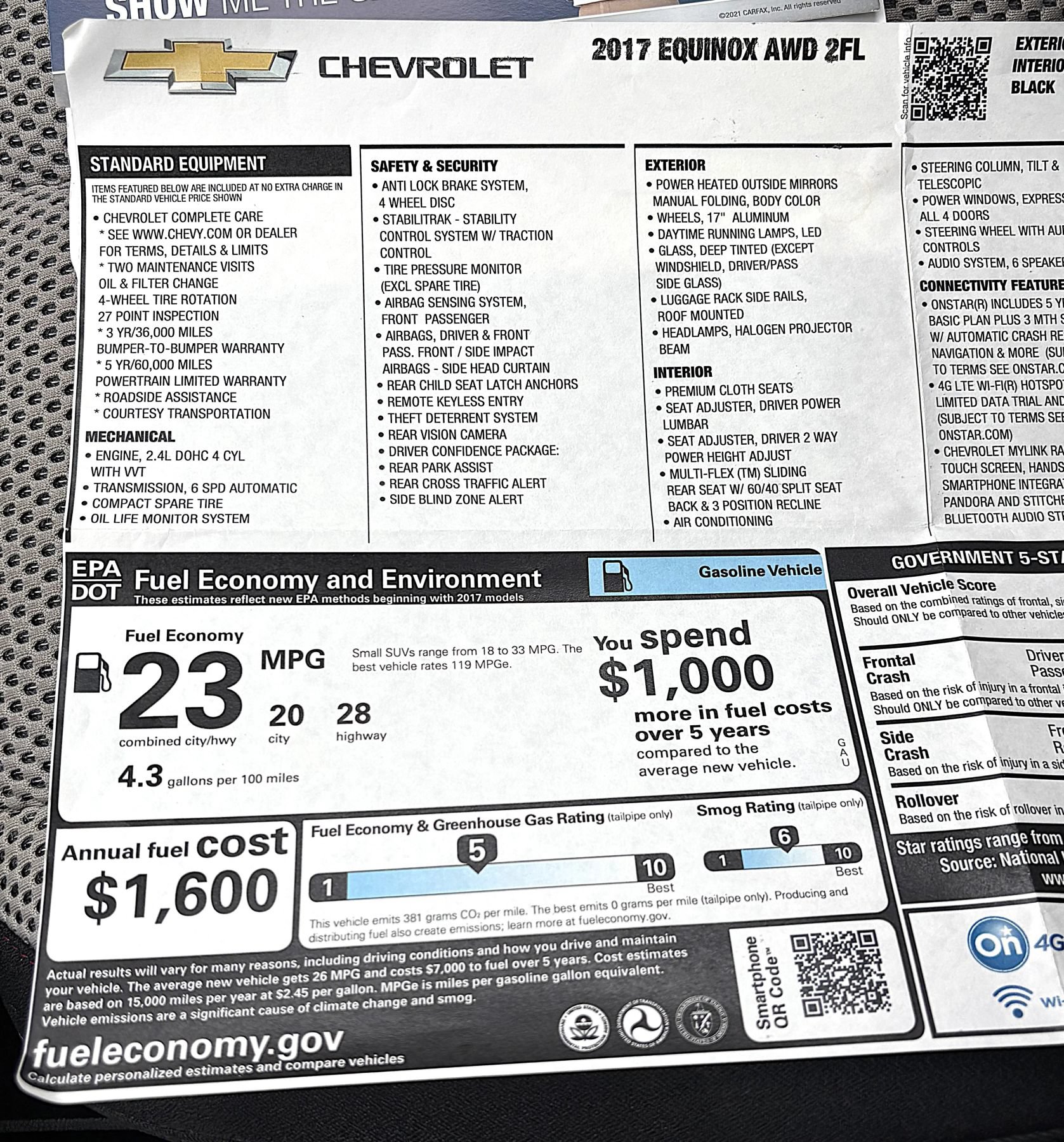 Used 2017 Chevrolet Equinox LT w/ Driver Confidence Package II AWD/4WD image 23