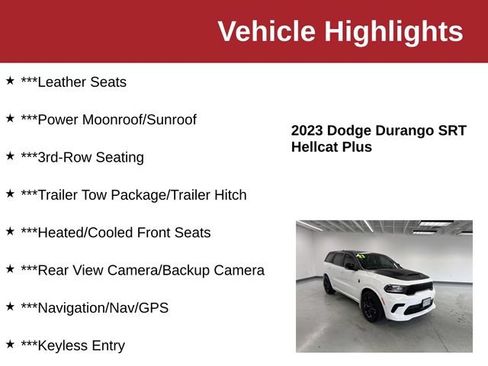 Used 2023 Dodge Durango SRT Hellcat AWD/4WD image 10