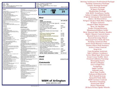 Used 2022 BMW X6 xDrive40i w/ Executive Package image 2