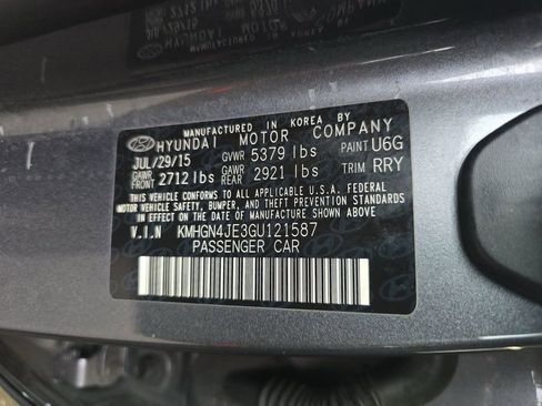 Used 2016 Hyundai Genesis 3.8 w/ Option Group 04 image 13