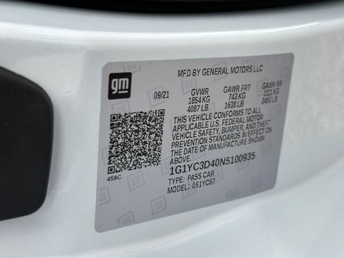 Used 2022 Chevrolet Corvette Stingray w/ Battery Protection Package image 41