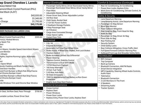 Used 2024 Jeep Grand Cherokee L Laredo AWD/4WD image 4
