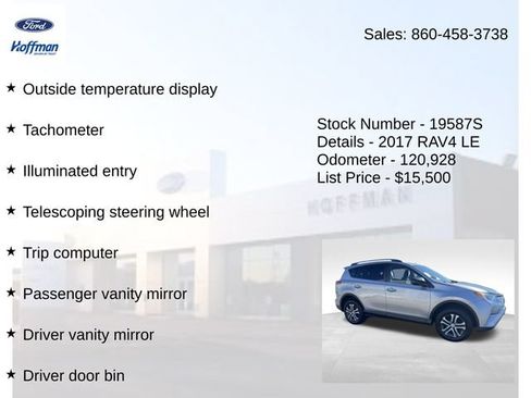 Used 2017 Toyota RAV4 LE w/ All Weather Liner Package FWD image 25