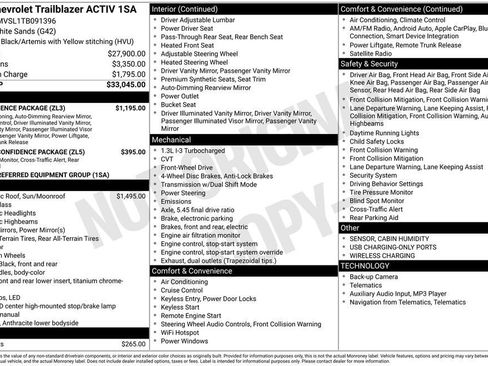 New 2026 Chevrolet TrailBlazer ACTIV w/ Convenience Package image 11