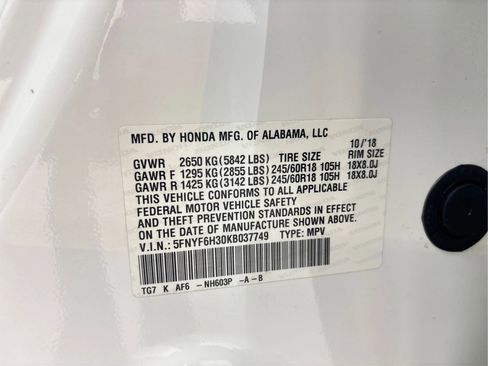 Used 2019 Honda Pilot EX image 29