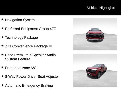 Used 2026 Chevrolet Colorado Z71 w/ Technology Package AWD/4WD image 13