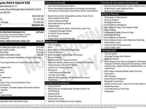 Used 2022 Toyota RAV4 XSE w/ XSE Grade Weather Package AWD/4WD image 12