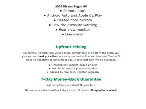 Used 2025 Nissan Rogue SV image 2