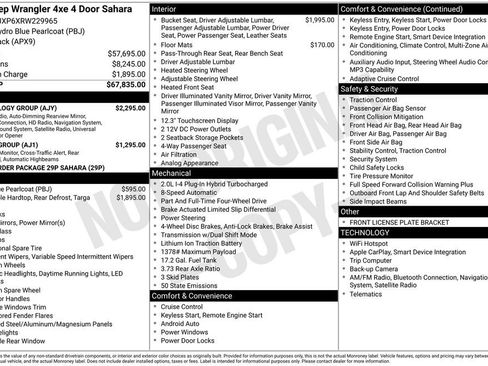 Used 2024 Jeep Wrangler Unlimited Sahara w/ Technology Group AWD/4WD image 21