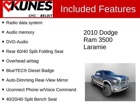 Used 2010 Dodge Ram 3500 Truck Laramie image 3
