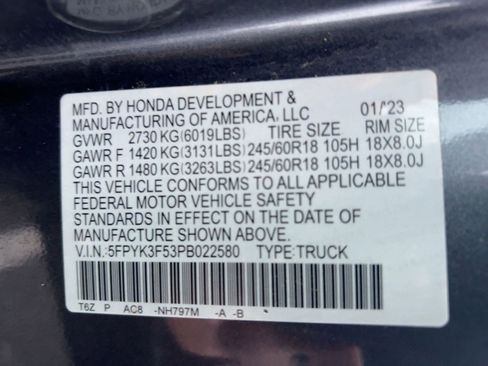 Used 2023 Honda Ridgeline RTL image 20