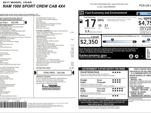 Used 2017 RAM 1500 Sport w/ Convenience Group image 4