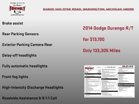 Used 2014 Dodge Durango R/T w/ Trailer Tow Group IV image 8
