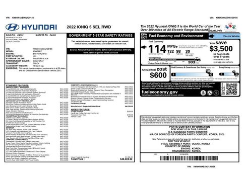 Used 2022 Hyundai Ioniq 5 SEL w/ Cargo Package image 2