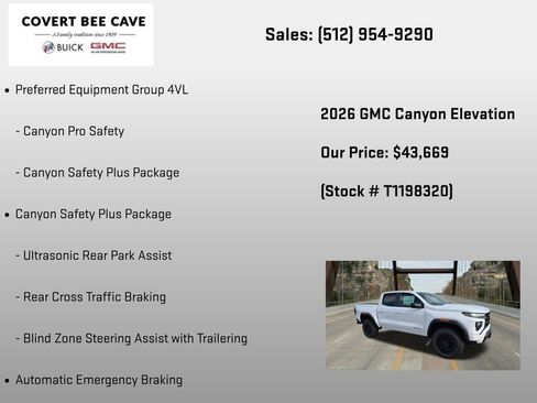 New 2026 GMC Canyon Elevation AWD/4WD image 6