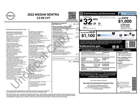 Used 2022 Nissan Sentra SR w/ SR Premium Package FWD image 25