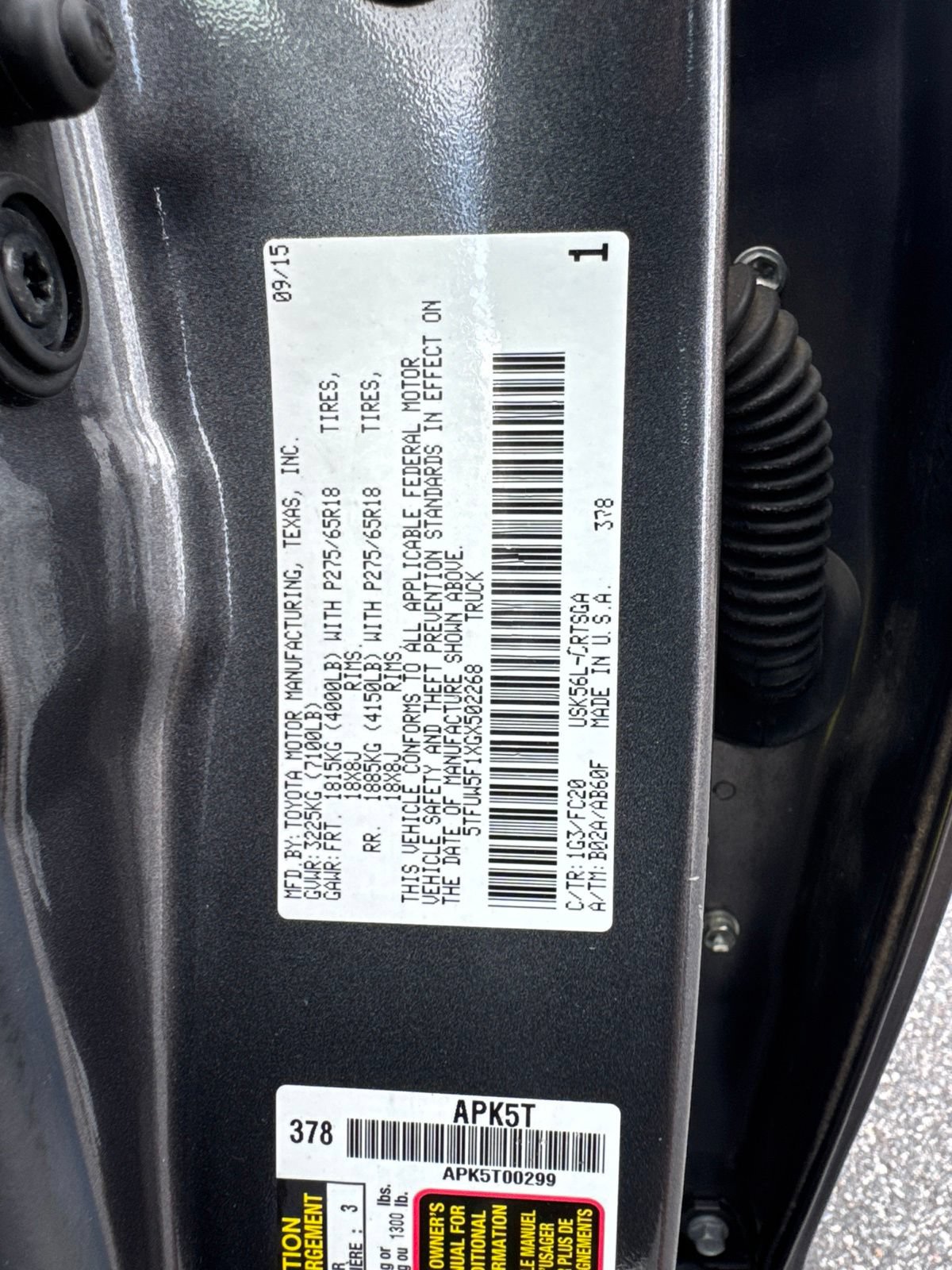 Used 2016 Toyota Tundra SR5 w/ SR5 Upgrade Package AWD/4WD image 13