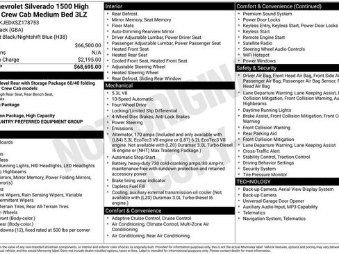 Used 2025 Chevrolet Silverado 1500 High Country AWD/4WD image 37