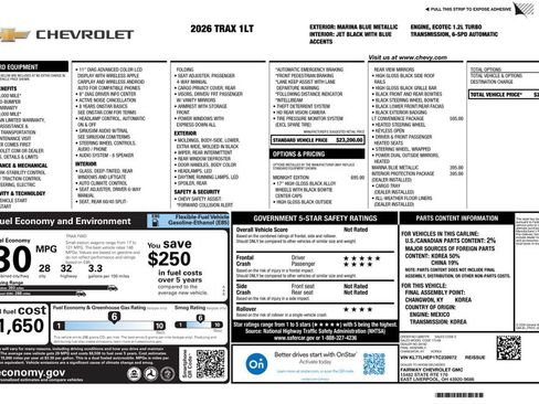 New 2026 Chevrolet Trax LT w/ Midnight Edition FWD image 4