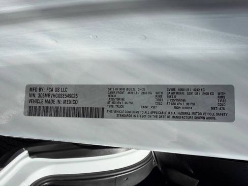 Used 2025 RAM ProMaster 3500 w/ Convenience Group FWD image 22