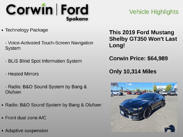 Used 2019 Ford Mustang Shelby GT350 w/ Technology Package RWD image 6