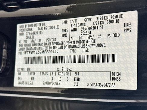 Used 2021 Ford F150 Lariat w/ Equipment Group 502A High AWD/4WD image 37
