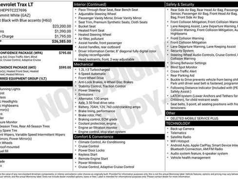 New 2026 Chevrolet Trax LT w/ Driver Confidence Package FWD image 38