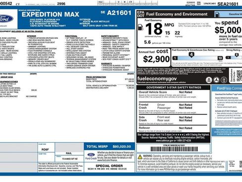 Certified 2025 Ford Expedition Max Platinum AWD/4WD image 45