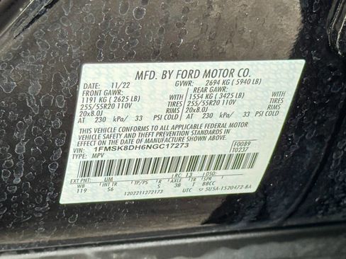 Used 2022 Ford Explorer XLT w/ Equipment Group 202A image 22