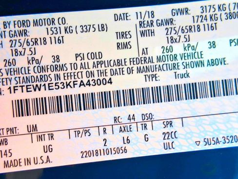 Used 2019 Ford F150 XLT w/ Equipment Group 302A Luxury AWD/4WD image 26